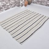 Turkish Striped Anatolian Hemp Kilim sku 3662