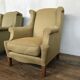 Pair of vintage ear chairs 1950 1960 design italy
