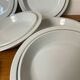 White and silver plates