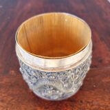 Chiseled Solid Silver Tea Box Vietnam