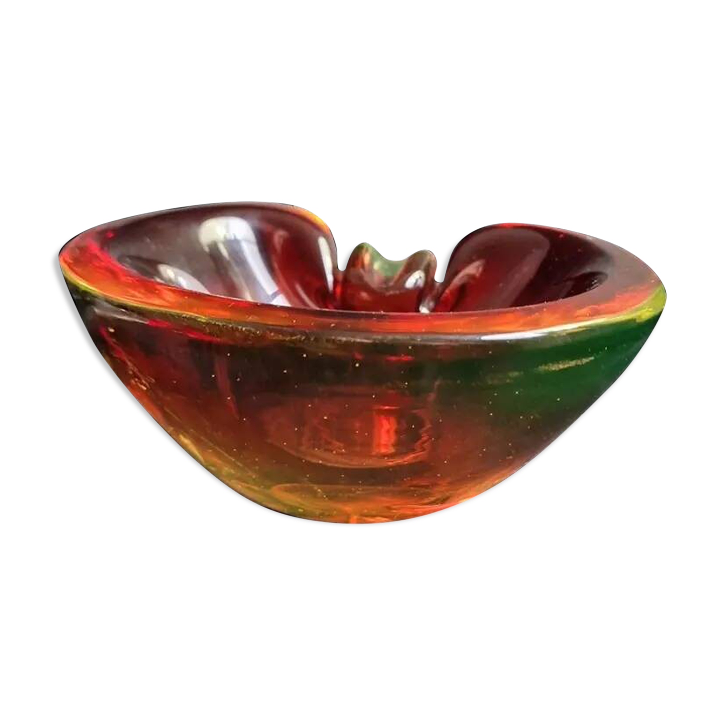 Vintage Murano sommerso ashtray