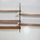 Etagère murale double modulable bois,  années 1960, Tomado, String.