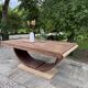Renovated wooden table with extensions.