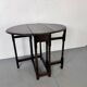 Small antique oak gateleg drop-leaf side table, 1900s