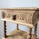 Old solid oak console Louis XIII style