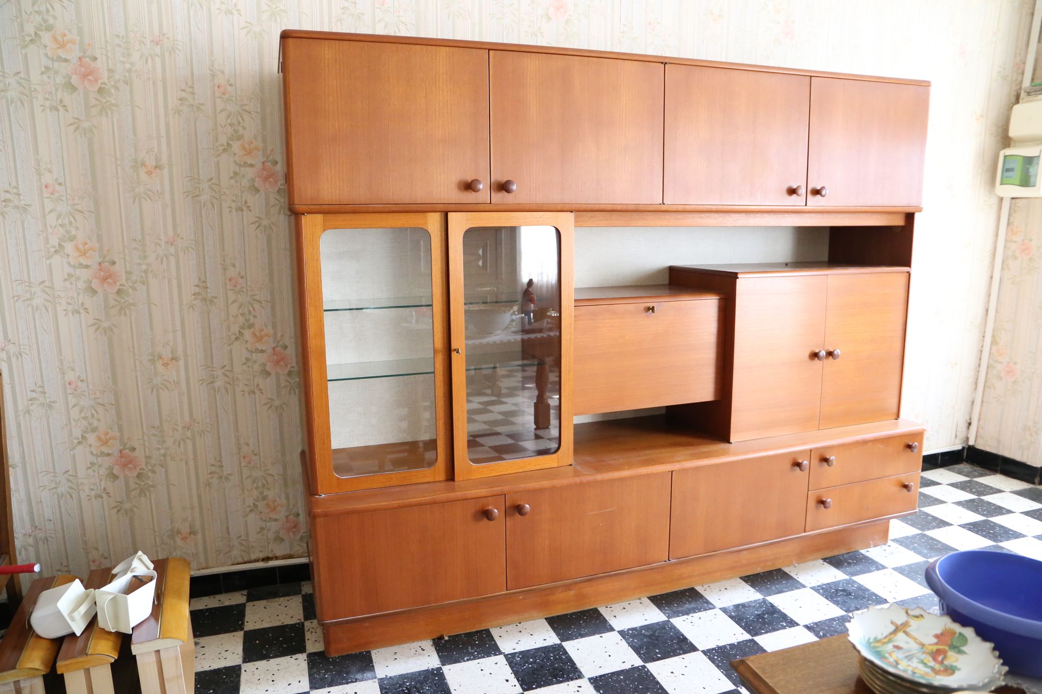 Buffet Living in teak, made in France, 60
