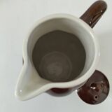 Vintage chocolate glazed stoneware teapot