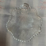 Set of old pressed moulded glass bowls