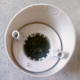 Two opaline glass globe wall lights