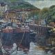 Tableau Impressionniste - Scène Portuaire