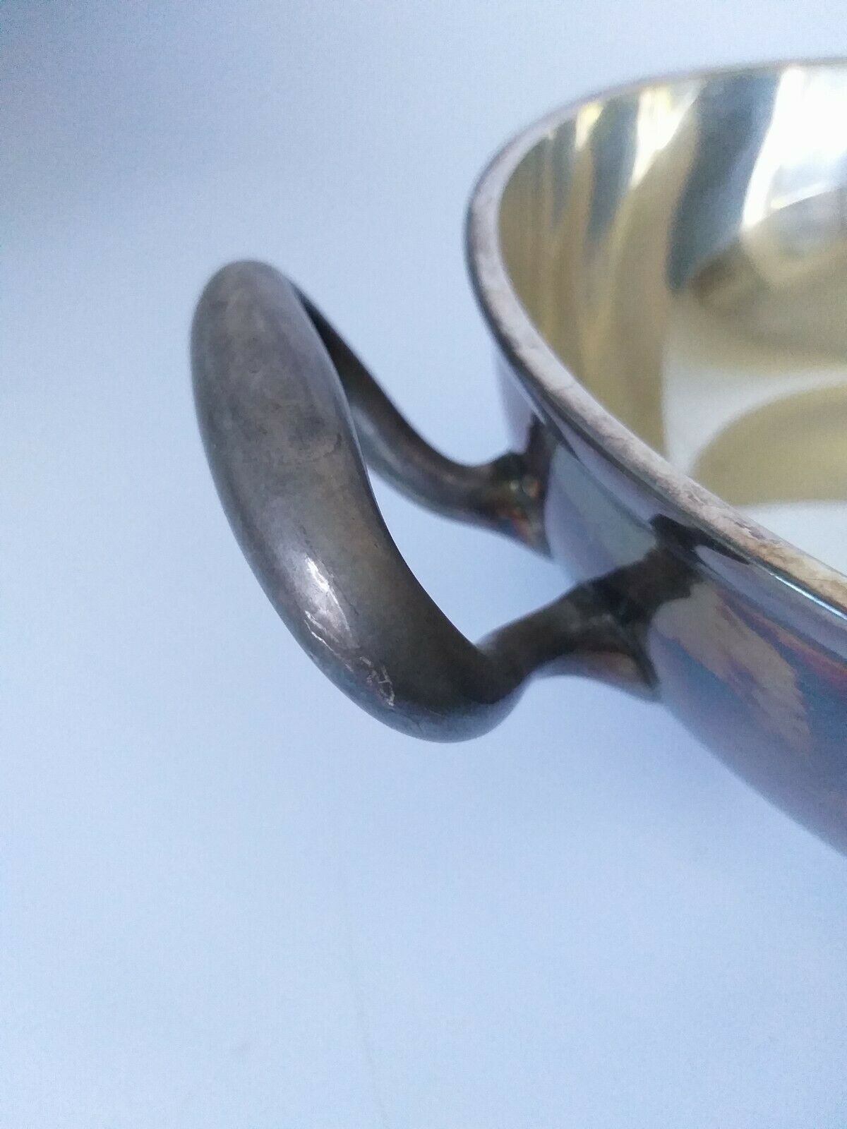 Silver metal soupiere 1900 art Krupp Berndorf 140 cl