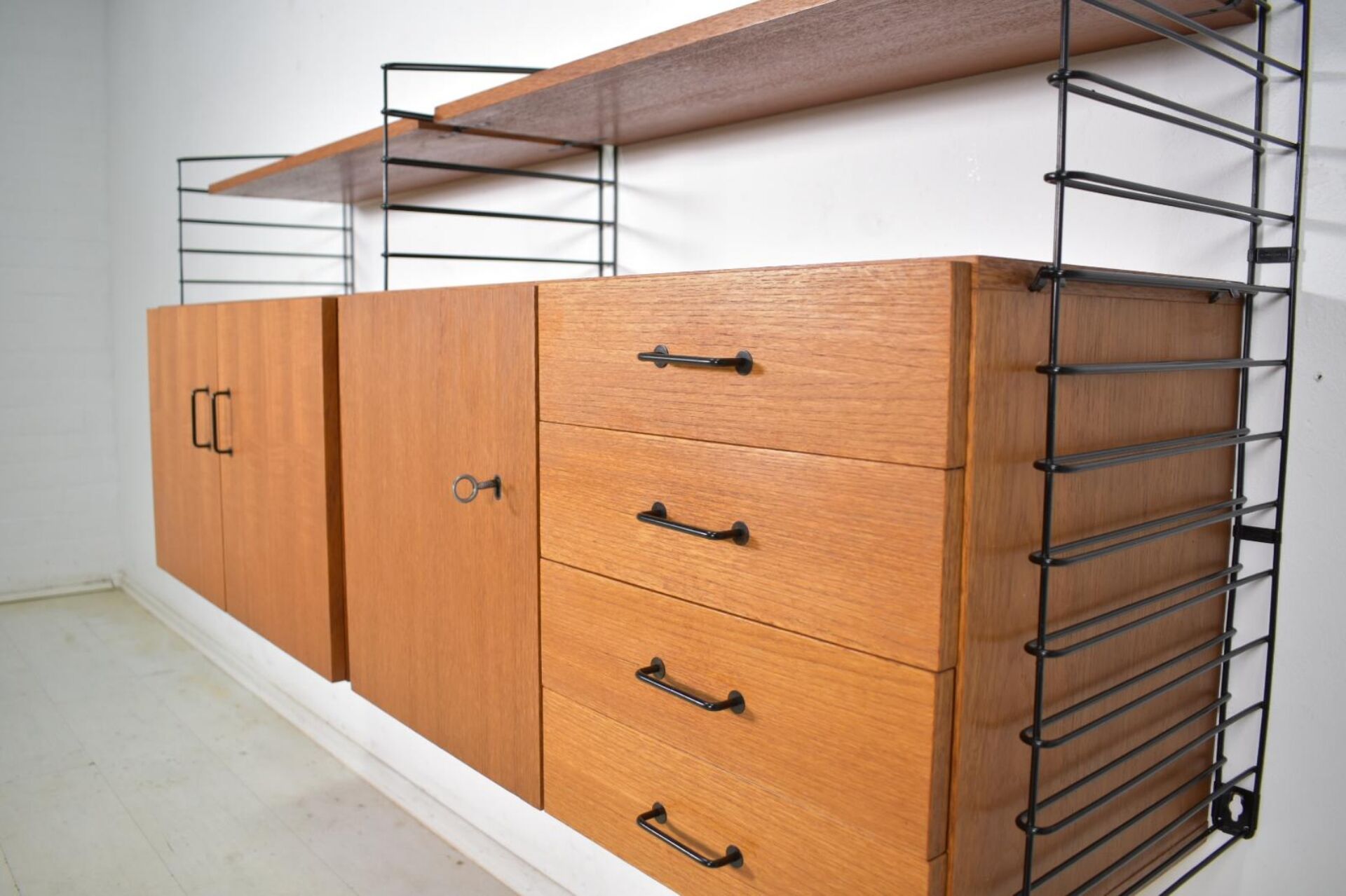 Musterring Tomado Shelving System Teak 1960s  Wall unit Vintage 