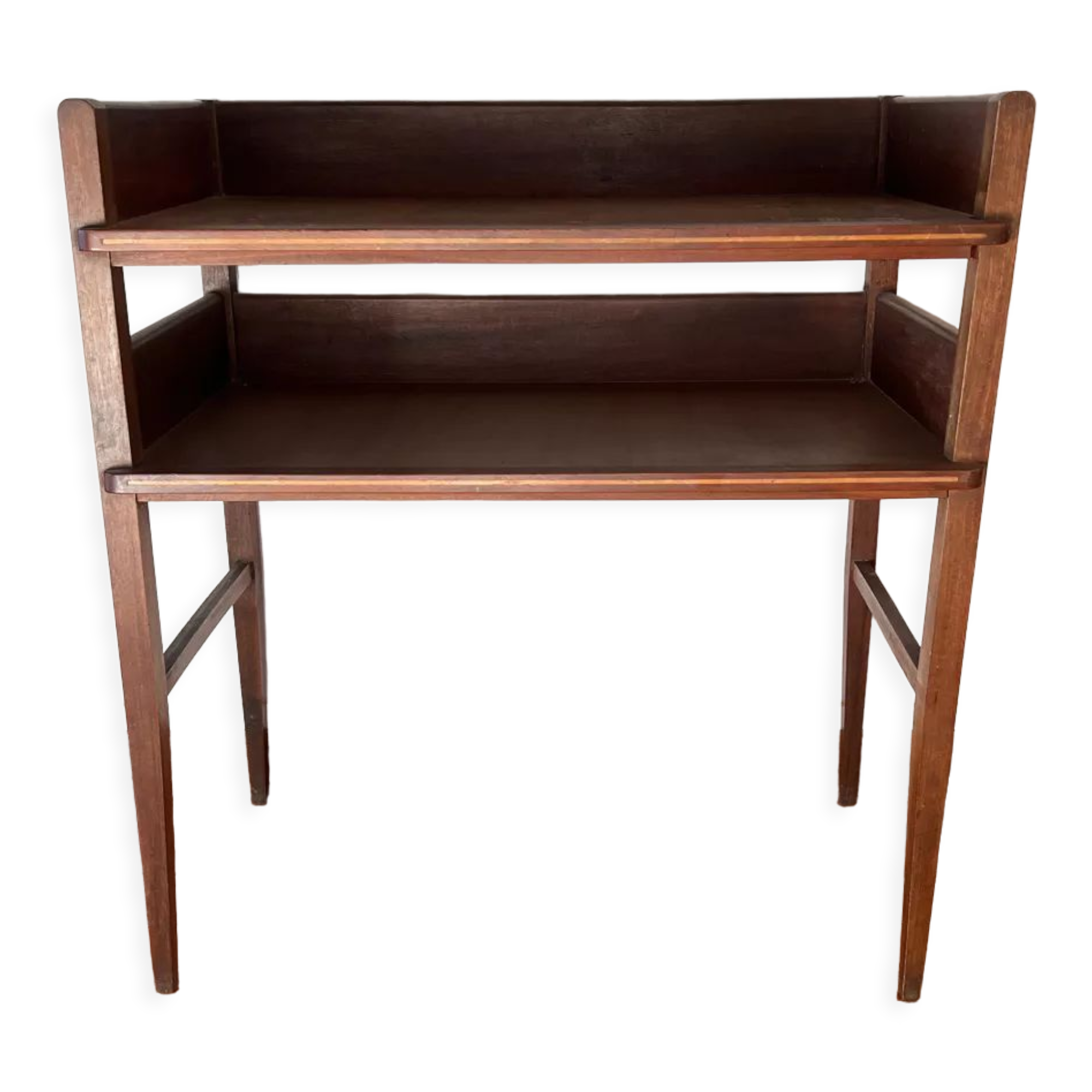 Side table with shelf