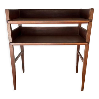 Side table with shelf