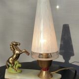 Art deco horse pitched bedside lamp 1930