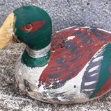Duck (old applet) in painted wood