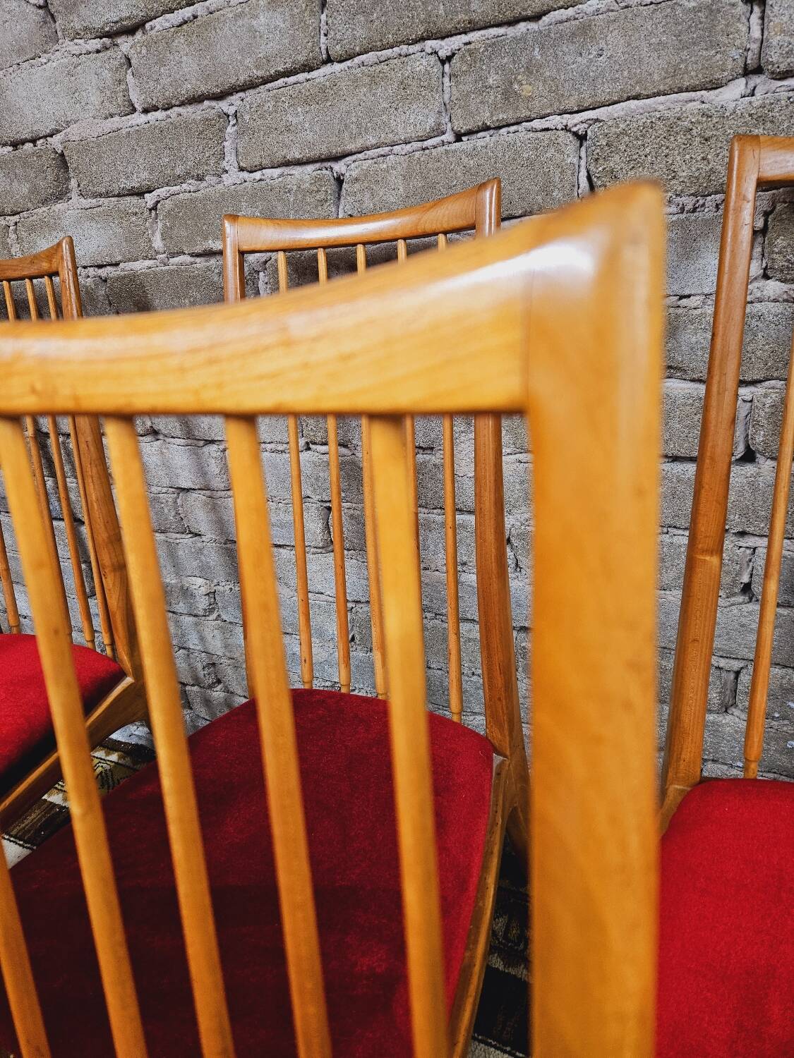 Set of 6 teak chairs by Ernst Martin Dettinger 1960