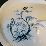 Vegetable soup kitchen Alfred Lanternier & Co Limoges blue peacock décor