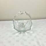 Vintage glass basket emptier