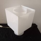 Table lamp white opaline plexi 80s