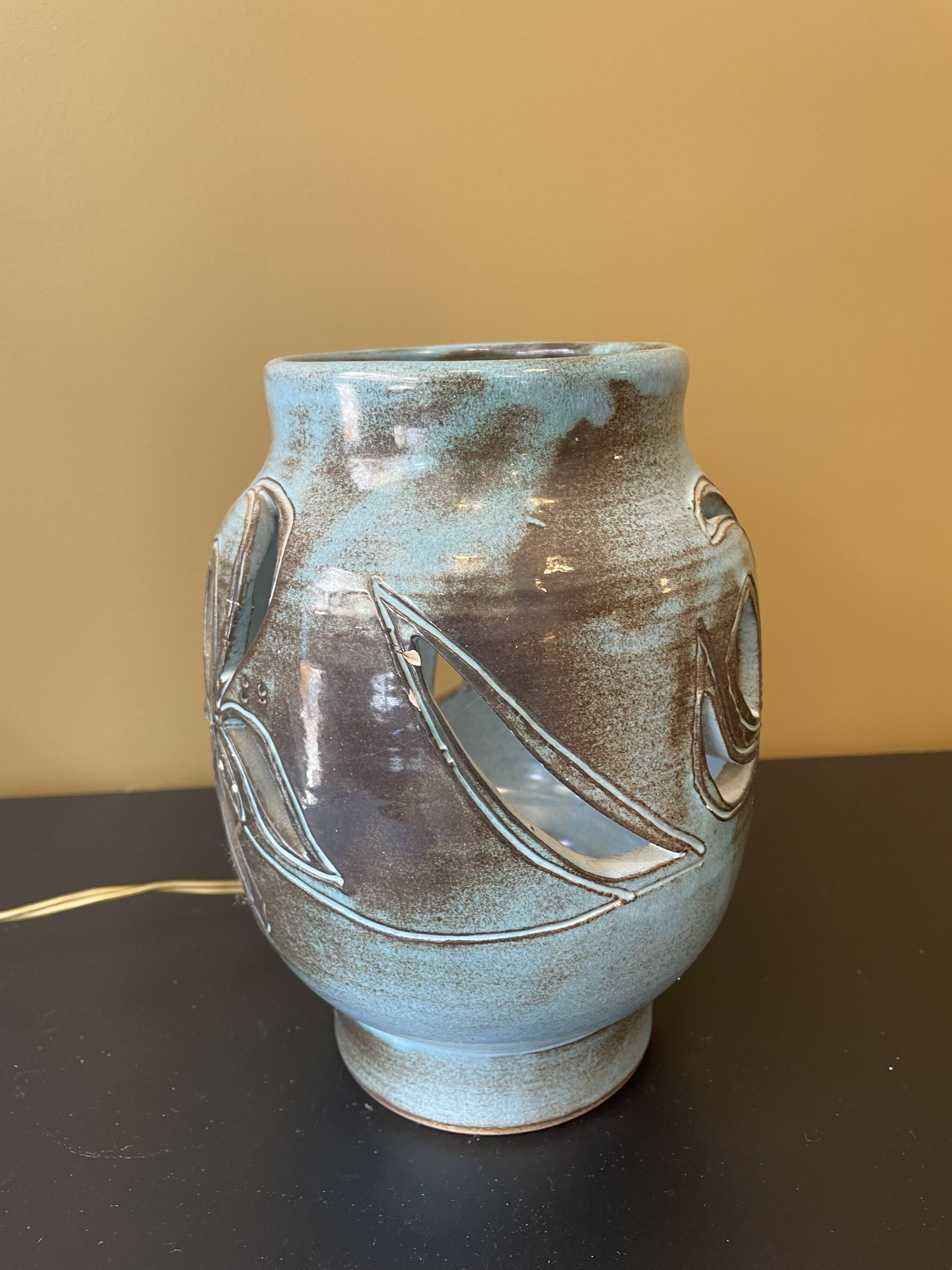 Ceramic Dieulefit lamp