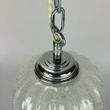 60s 70s lamp hanging lamp ball lamp bubble chrome glass space age design