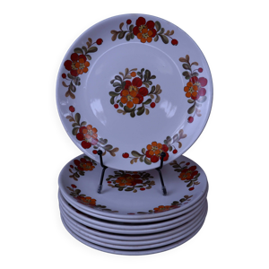 Lot de 9 assiettes 20.5cm - loups