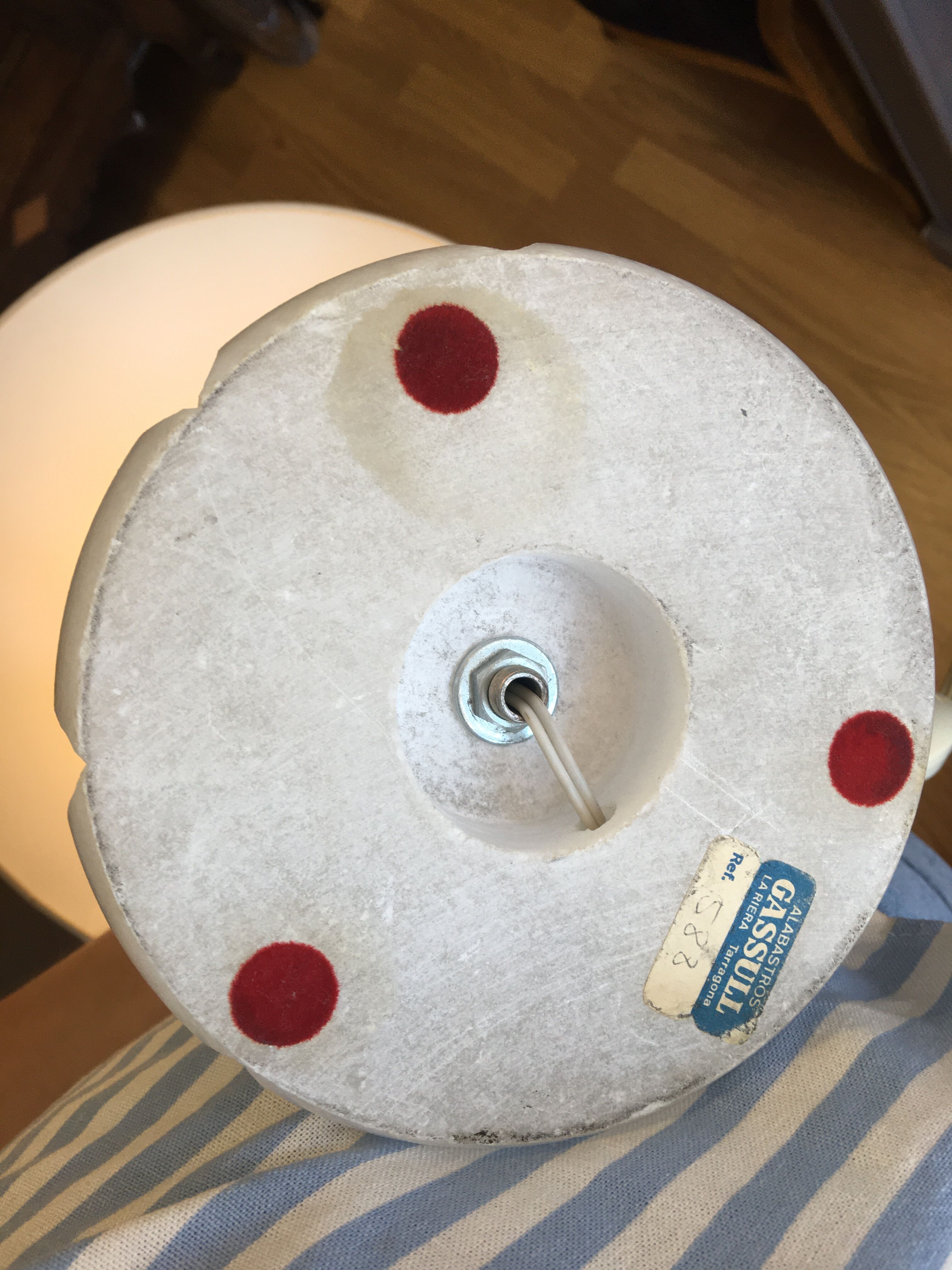 Lamp to be installed in Alabaster