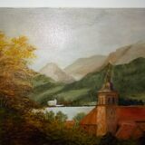 Oil painting on canvas landscape