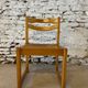 6 Regain House chairs - Elm and straw - 1980 - Vintage - Brutalist