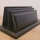ILG leather letter holder - vintage