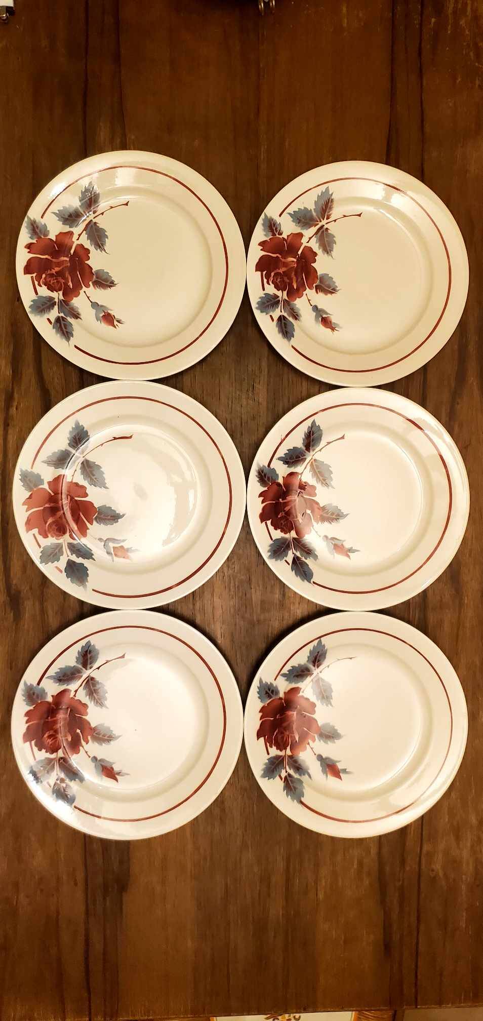 Set of 6 Hamage & Moulin des Loups plates