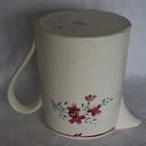 Small pitcher in half-porcelain "floral motif"