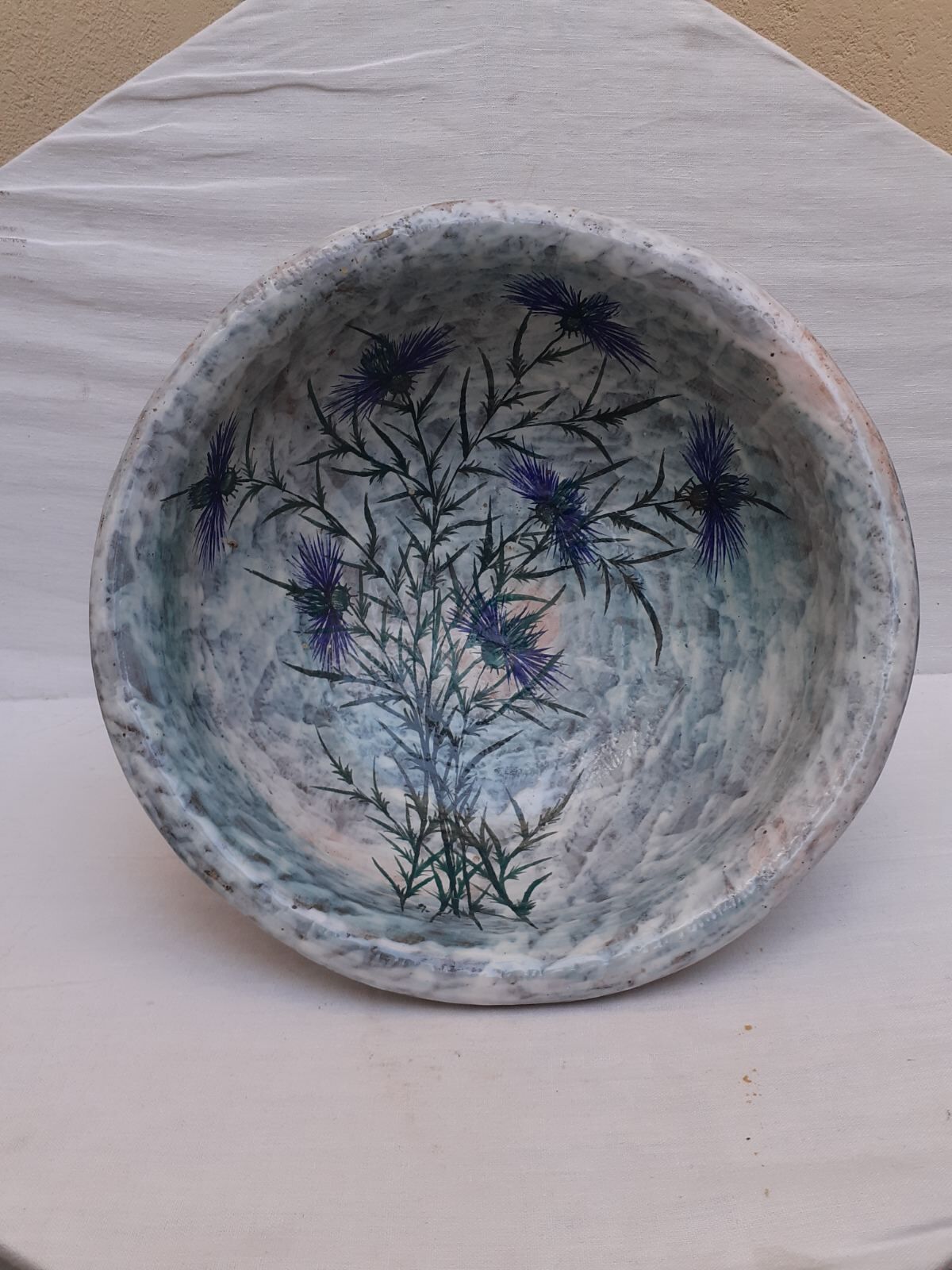 Signed ceramic standing cut