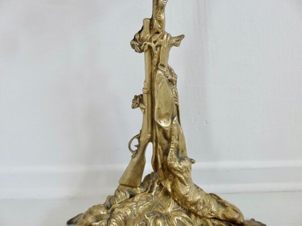 Porte parapluie porte canne art déco en bronze