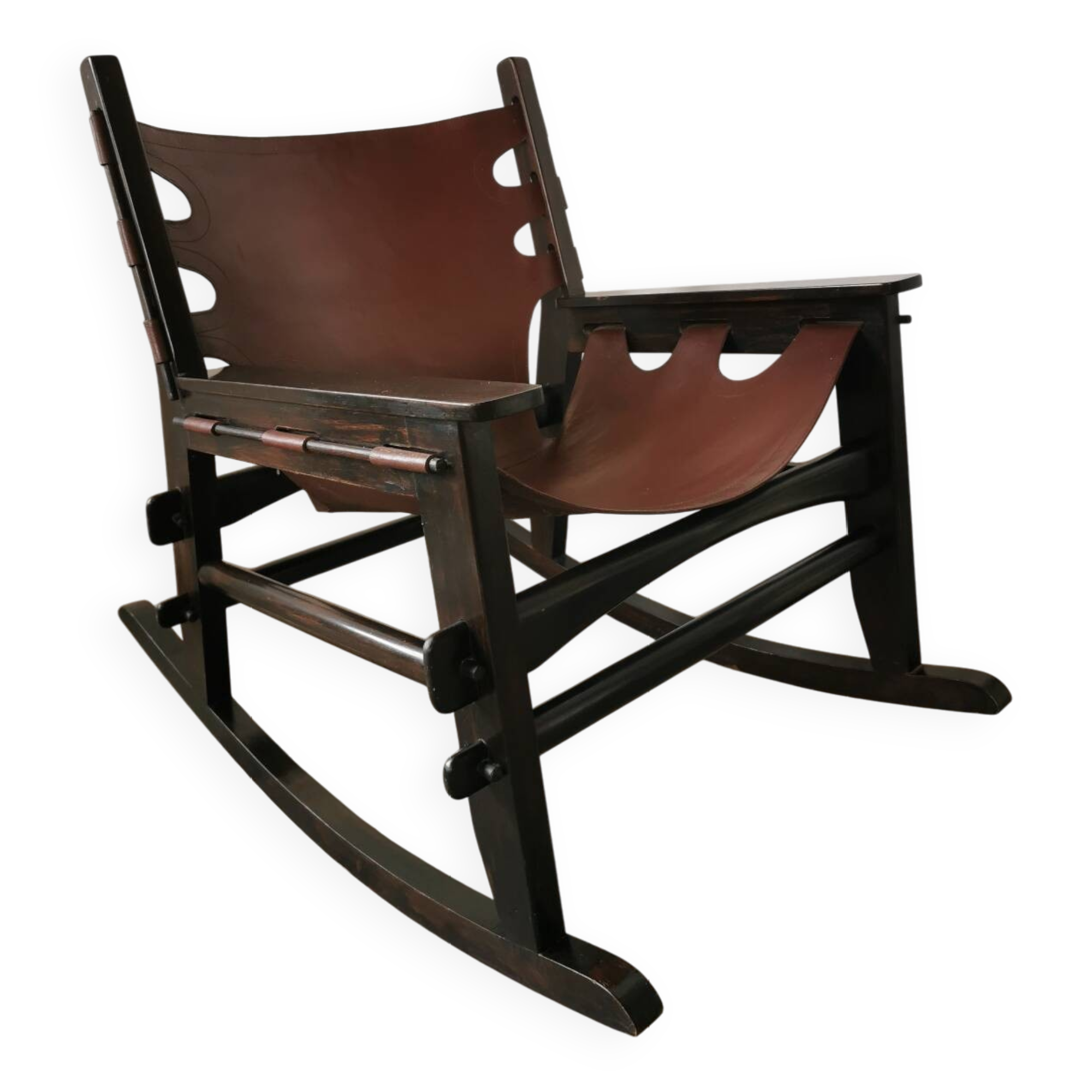 Brutalist rocking chair