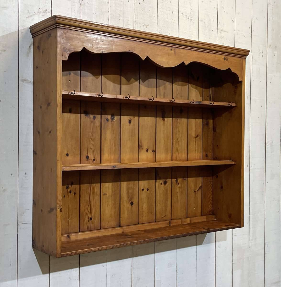 1950s English pine shelf