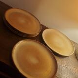 Lot 6 assiettes grès du marais vintage
