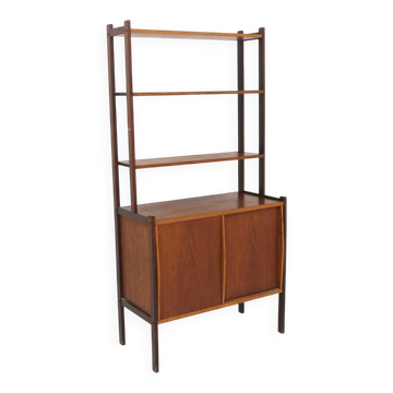 Bibliothèque scandinave en teck, Suède, 1960