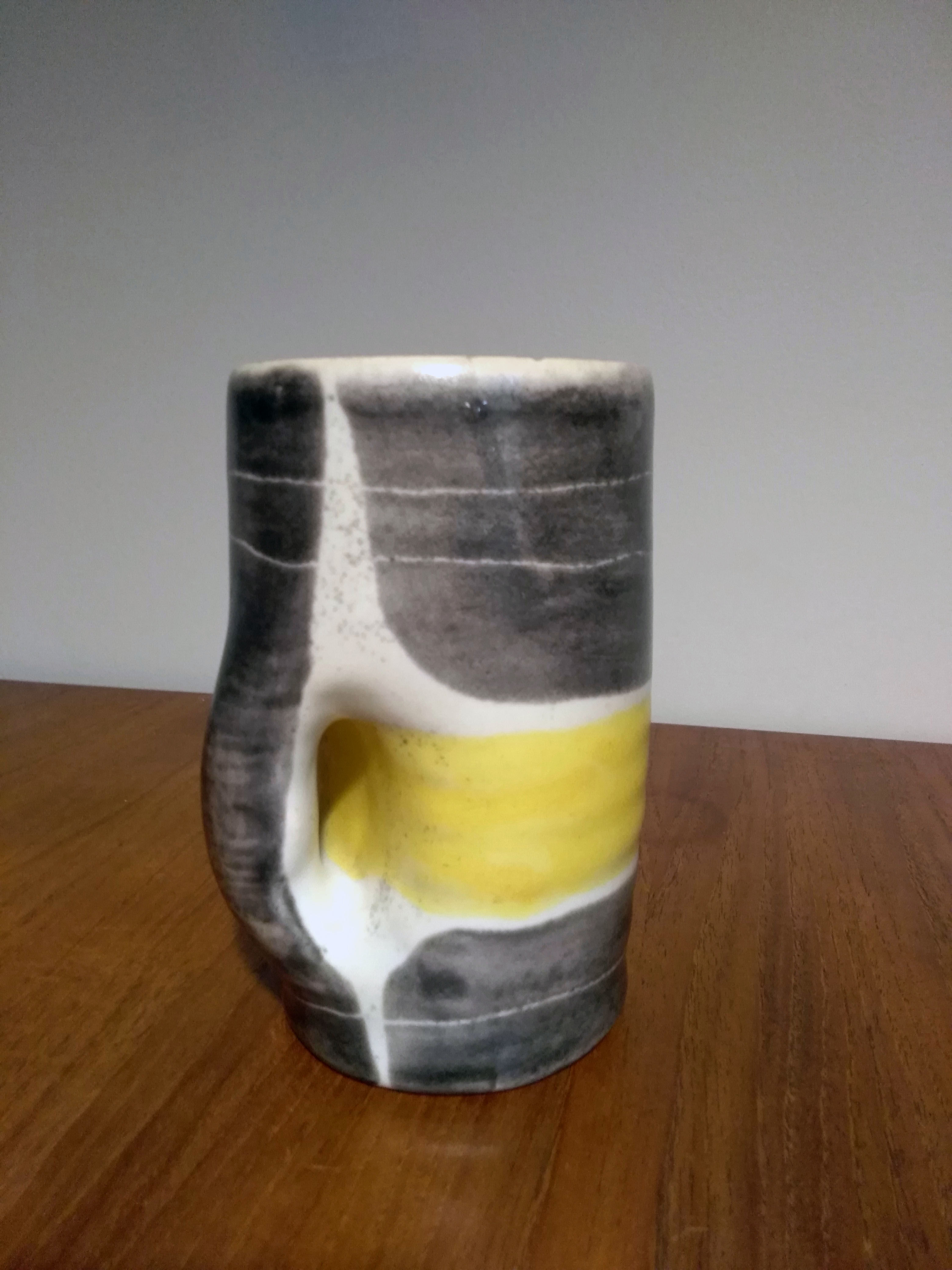Ceramic mug by Mado Jolain 50s