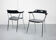 Black model 4455 dining armchairs by Niko Kralj