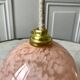 Suspension glass ball of Clichy pink 20s
