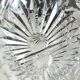 Vintage ball-shaped vase, in Bohemian/Boho chic crystal. 15 x 13 cm