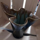 Vase numéroté style Vallauris forme drapé