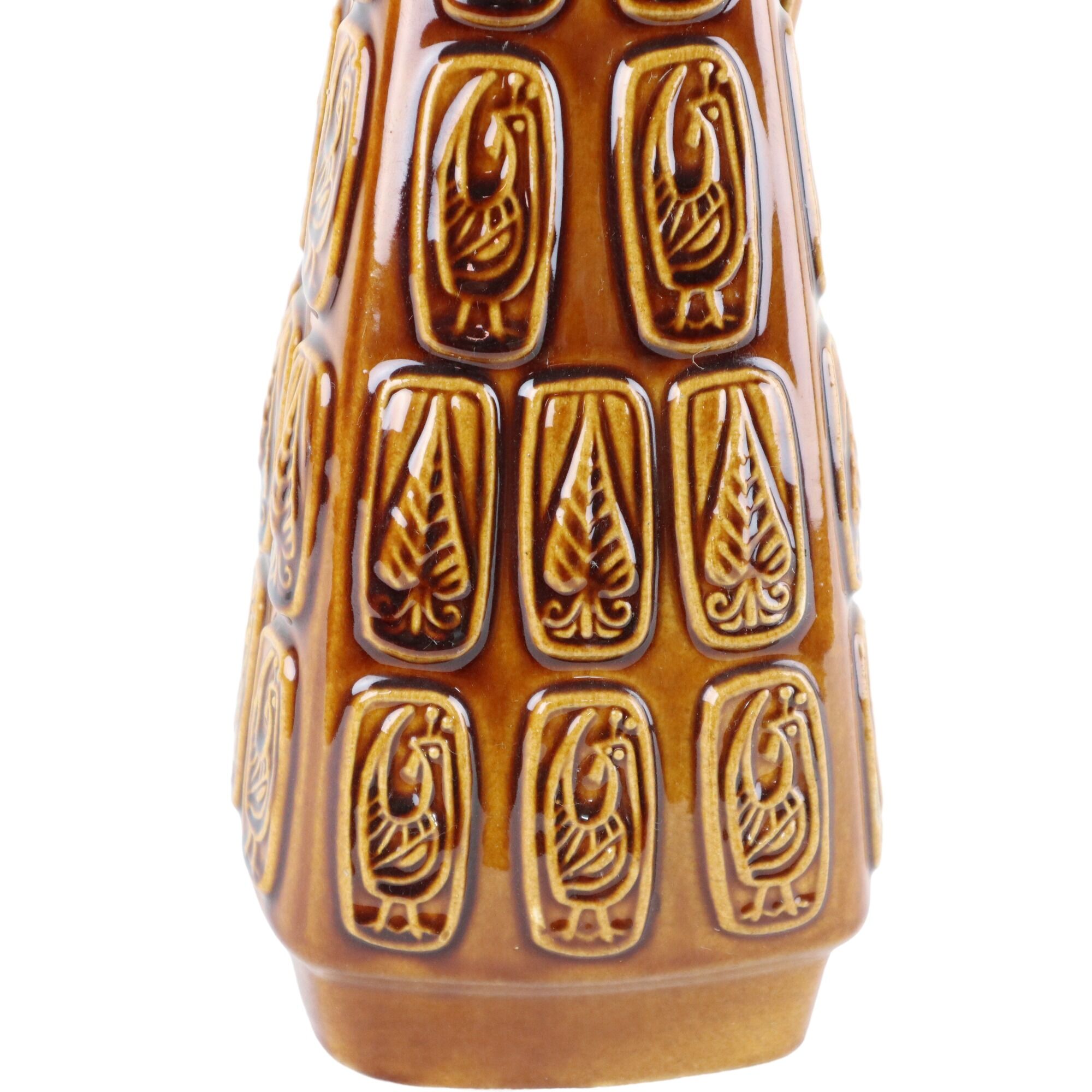 Vintage Vase West Germany Geometric Design Bay Bas Relief 251-35
