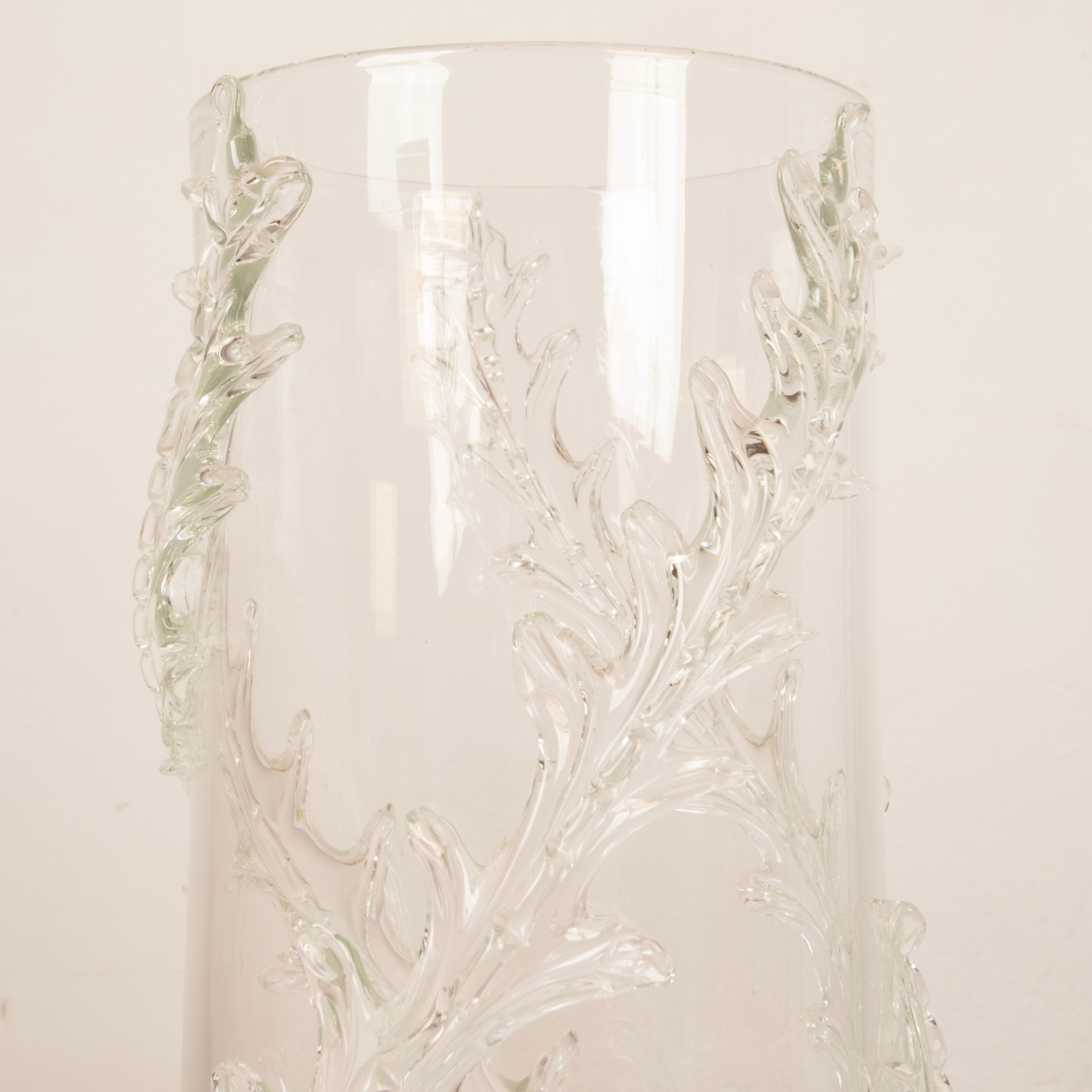 Rare monumental Piumato vase by Barovier & Toso, 1940s