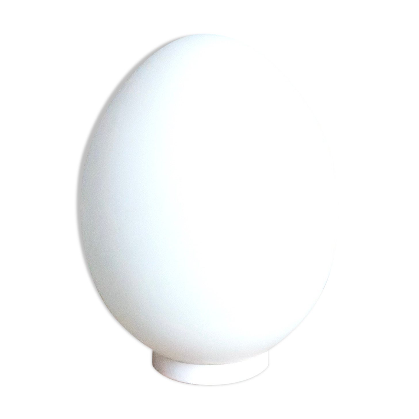 White opaline egg lamp, 70s