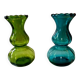Pair of antique art deco glass vases