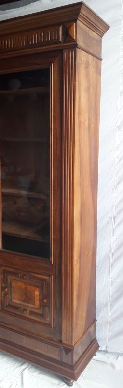 Bookcase showcase walnut end XIX