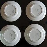 Set of 11 Flat Plates and 8 Deep Plates in Céranord St Amand Earthenware